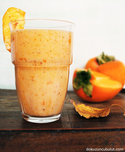 Persimmon milkshake